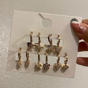 forever 21 dainty gold earrings